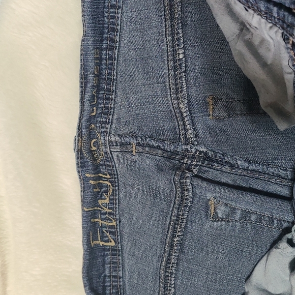 Ethyl Womens Boot Cut Blue Jeans - Picture 7 of 13